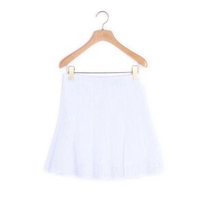 Sandro Jackpot White Mesh Mini Skirt